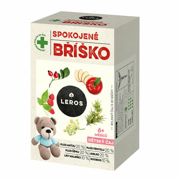 LEROS BABY Dětský čaj Spokojené bříško 20x2g porovnat ceny