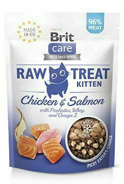 Brit Raw Treat Cat Kitten, Chicken&salmon 40g porovnat ceny