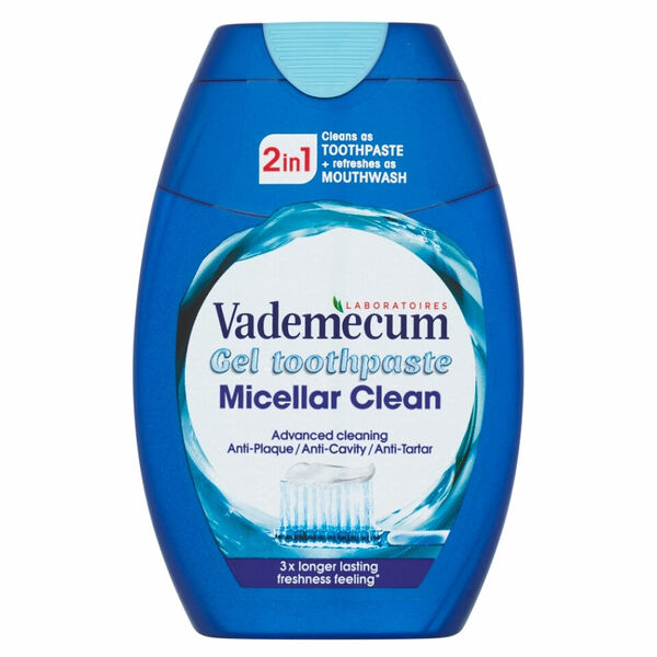 VADEMECUM Micellar Clean  2v1 Gelová zubní pasta 75 ml porovnat ceny
