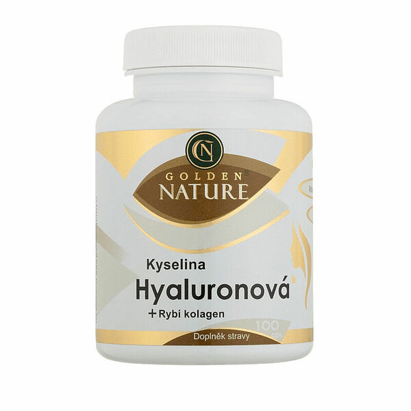Golden Nature Kyselina hyaluronová+Rybí kolagen+Vit. C 100 kapslí porovnat ceny