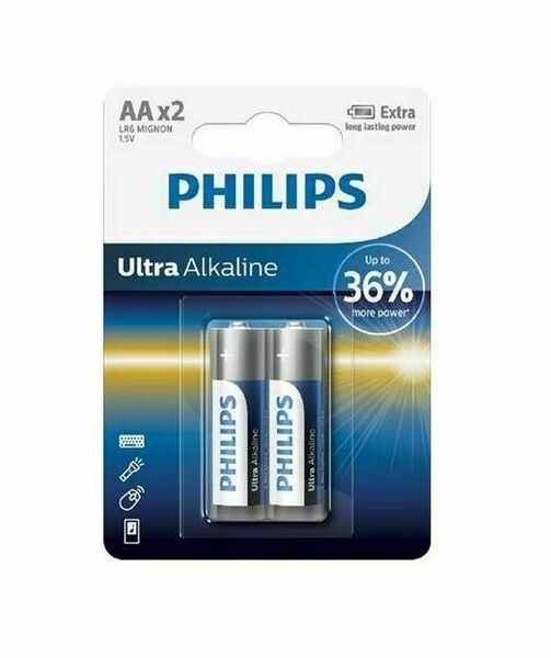 Philips Baterie Ultra Alkaline AA LR6E2B/10 2 ks porovnat ceny