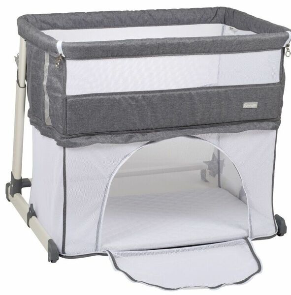 BabyGo postýlka Together II Grey porovnat ceny
