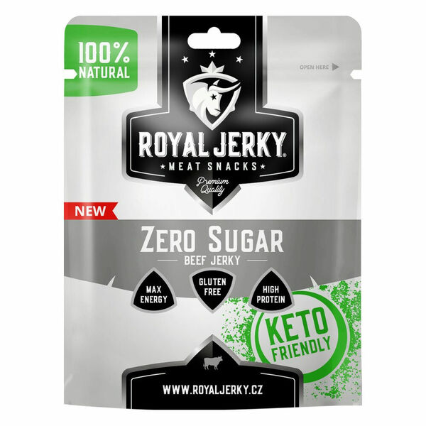 ROYAL JERKY BEEF SUGAR FREE Sušené maso 40 g porovnat ceny