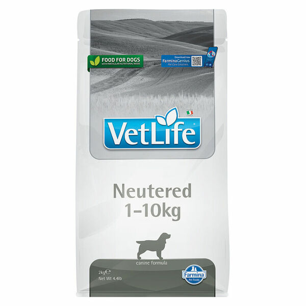 VET LIFE Natural Neutered granule pro kastrované psy do 10 kg hmotnosti, Hmotnost balení: 10 kg porovnat ceny