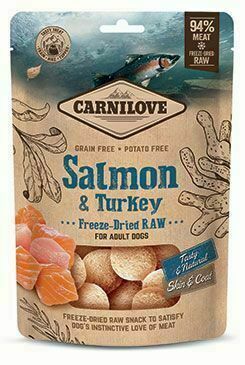 Carnilove Raw Freeze-dried Snacks Salmon&turkey 60g porovnat ceny