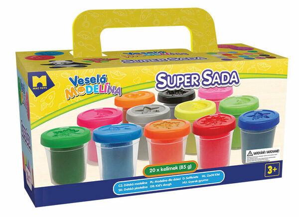 Mac Toys Veselá modelína 20 x 85 g porovnat ceny
