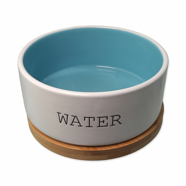 Dog Fantasy Miska keramická Water bílá/modrá s podtáckem 16x6,5 cm 850 ml porovnat ceny