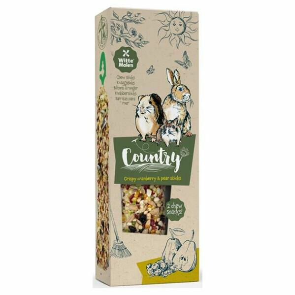 WITTE MOLEN Country Sticks tyčinky pro drobné savce brusinky a hruška 110 g porovnat ceny