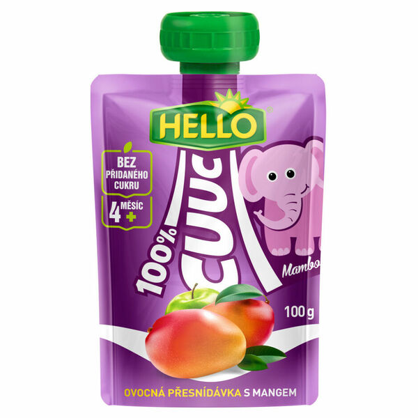 HELLO Cuuc kapsička s mangem 100 g x 12 kusů porovnat ceny