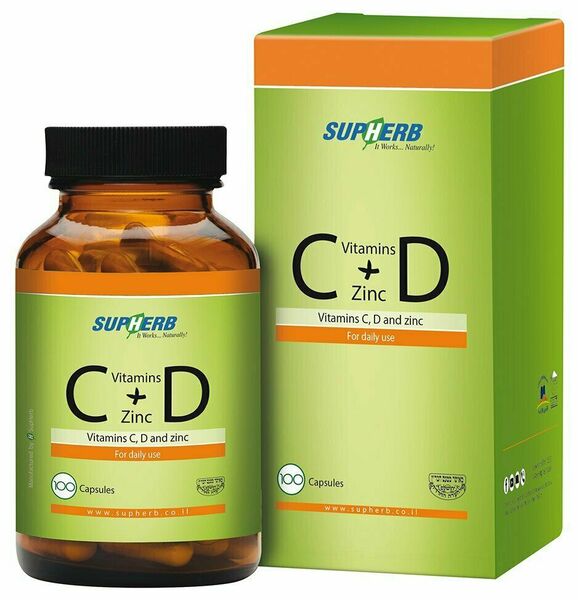 SUPHERB Vitamíny C+D & zinek 100 kapslí porovnat ceny