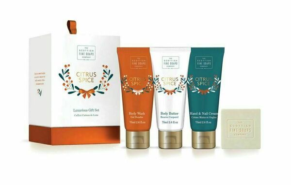 Scottish Fine Soaps Luxusní dárková sada Citrus Spice 4 ks porovnat ceny