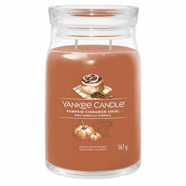 YANKEE CANDLE Signature 2 knoty Pumpkin Cinnamon Swirl sklo 567 g porovnat ceny