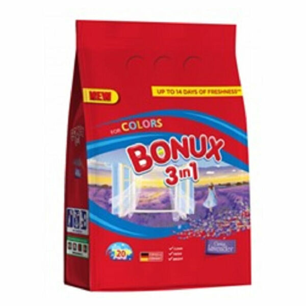 BONUX Color Lavender prací prášek, 20 praní, 1,5 kg porovnat ceny