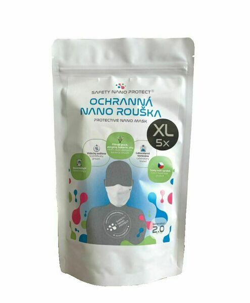 SAFETY NANO PROTECT Rouška vel. XL 5 ks porovnat ceny