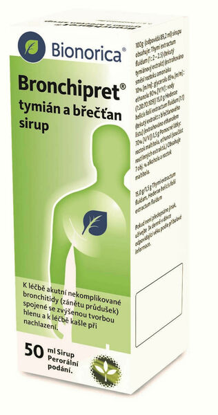 Bronchipret Tymián a Břečťan sirup 50ml porovnat ceny