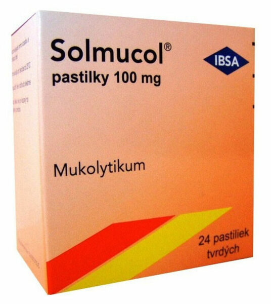 Solmucol 100mg orální pastilky 24ks porovnat ceny