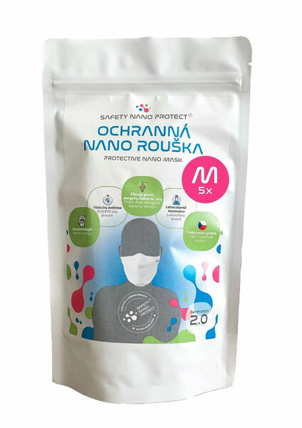 SAFETY NANO PROTECT Rouška vel. M 5 ks porovnat ceny