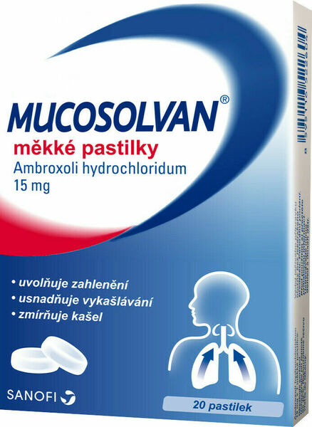 Mucosolvan® 15mg 20 měkkých pastilek porovnat ceny