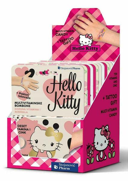 Vieste Multivitamin Hello Kitty + tetování, box 12x12 tablet porovnat ceny