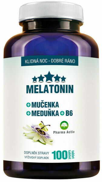 Pharma Activ Melatonin Mučenka Meduňka B6 100tablet porovnat ceny