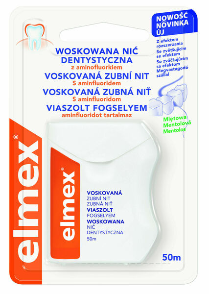 Elmex zubní nit s voskem 50ml porovnat ceny