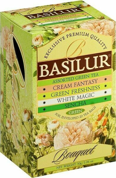 BASILUR Assorted Green Bouquet 4x5x1,5g porovnat ceny