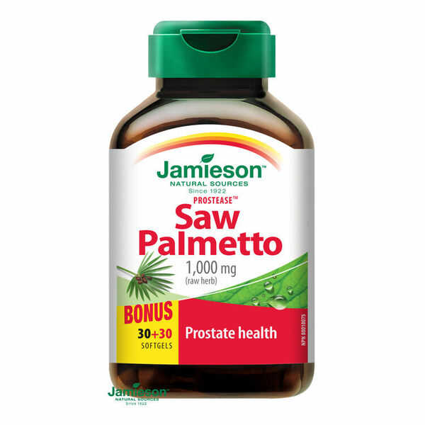 Jamieson Prostease Saw Palmetto 125mg na prostatu 60 kapslí porovnat ceny