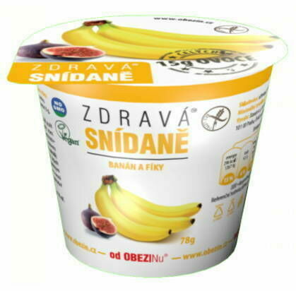 Obezin zdravá snídaně - Banán a fíky 78g porovnat ceny
