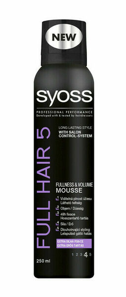 Syoss Full Hair 5 pěnové tužidlo extra silná fixace 4 250ml porovnat ceny