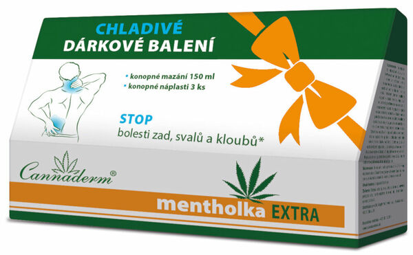 Cannaderm Mentholka EXTRA 150ml + dárek Chladivé náplasti 3ks porovnat ceny