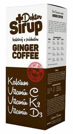 Doktor Sirup kalciový Ginger Coffee 200ml porovnat ceny
