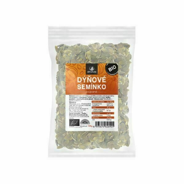 Allnature Dýňové semínko BIO 100g porovnat ceny