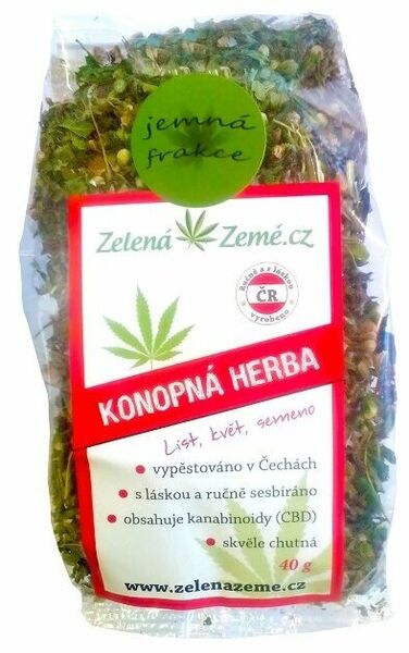Zelená Země Konopný čaj jemná frakce, 40g porovnat ceny