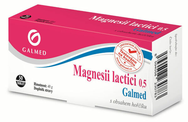 Galmed Magnesii lactici 0,5g 50 tablet porovnat ceny