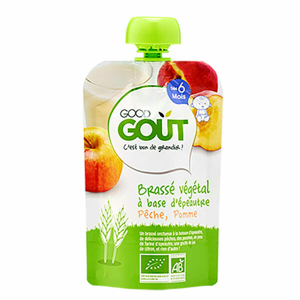 GOOD GOUT Špaldový dezert jablko s broskví BIO 90 g porovnat ceny