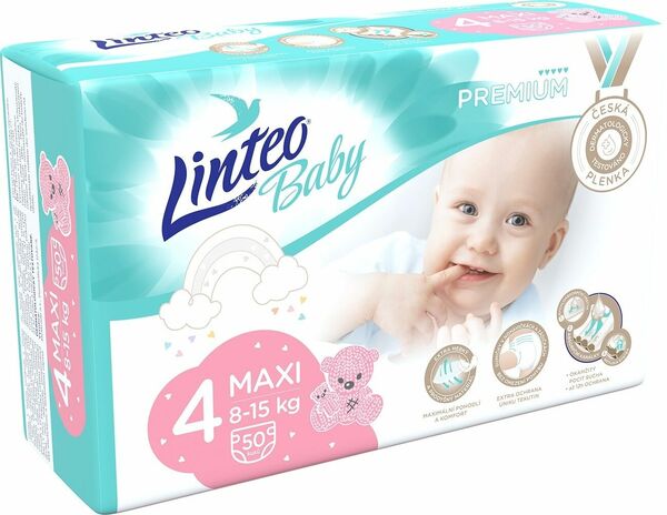 Linteo Baby Plenky Prémium Maxi (8-15kg) 50ks porovnat ceny