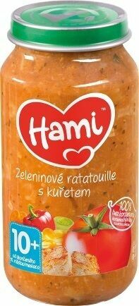 Hami příkrm Zeleninové ratatouille s kuřetem od uk. 10. měsíce 250g porovnat ceny