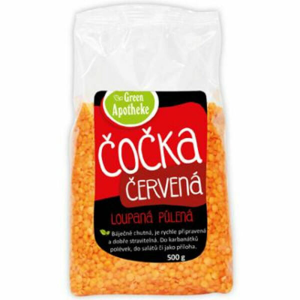 GREEN APOTHEKE Čočka červená loupaná půlená 500 g porovnat ceny