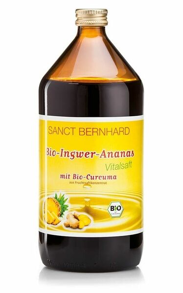 Zázvorovo-ananasový sirup s kurkumou BIO Sanct Bernhard 1000 ml porovnat ceny