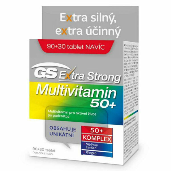 GS Extra Strong Multivitamin 50+ 90+30 tablet porovnat ceny