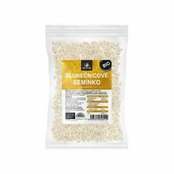 Allnature Slunečnicové semínko BIO 100g porovnat ceny