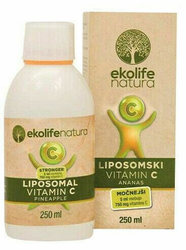 Ekolife Natura Liposomal Vitamin C 750mg ananas 250ml porovnat ceny