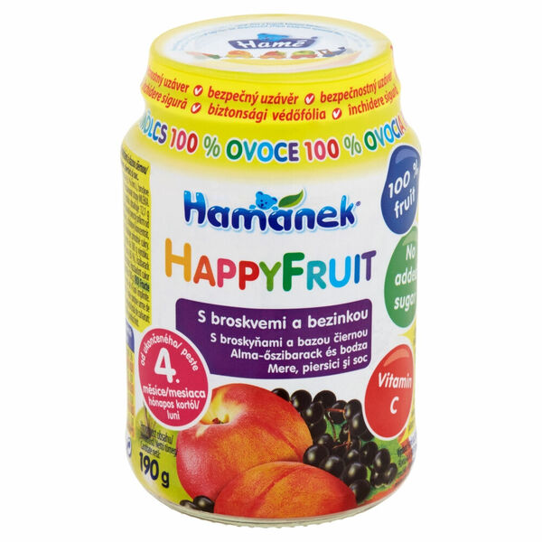 HAMÁNEK Happy Fruit S broskvemi a bezinkou 190 g porovnat ceny