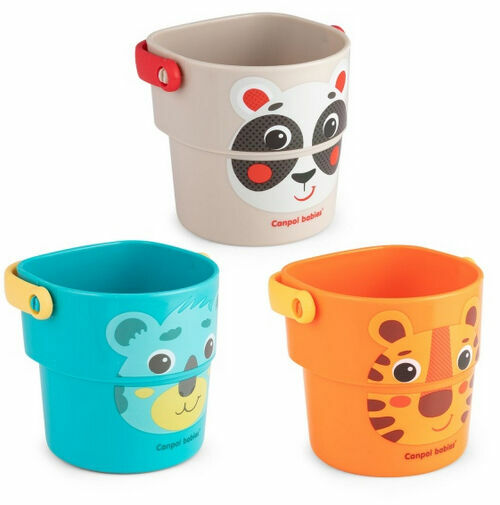 Canpol babies Kyblíky do vody HELLO LITTLE 3 ks porovnat ceny
