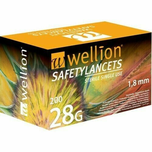 Wellion Safety Lancets jehly jednorázové 28G 200ks porovnat ceny