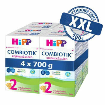 HiPP 2 BIO Combiotik mléko 4x700g porovnat ceny