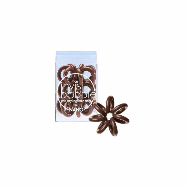 INVISIBOBBLE Nano Gumičky do vlasů Pretzel Brown 3 ks porovnat ceny