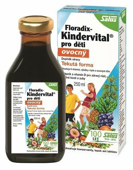 Salus  Floradix Kindervital pro děti ovocný 250ml porovnat ceny