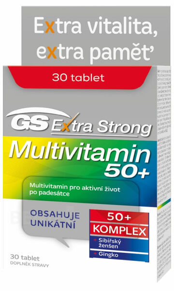GS Extra Strong Multivitamin 50+, 30 tablet porovnat ceny