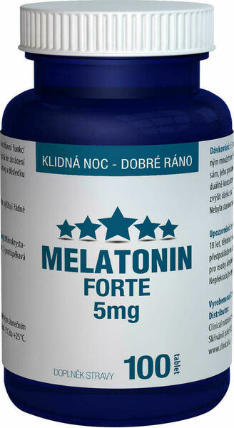 Clinical Melatonin Forte 5mg 100 tablet porovnat ceny